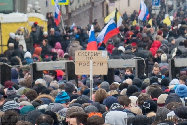 Немцов, на месте убийства Бориса Немцова