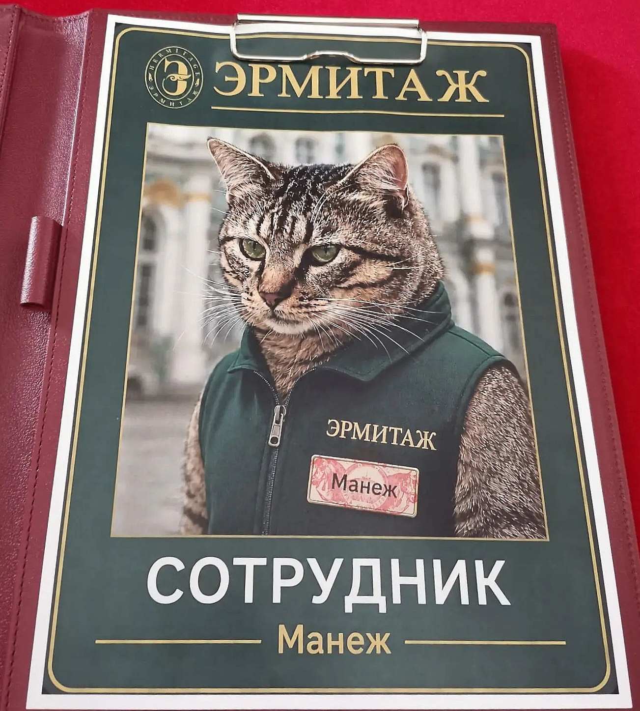 Новая должность эрмитажного кота